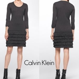 CALVIN KLEIN Black Sweater Dress